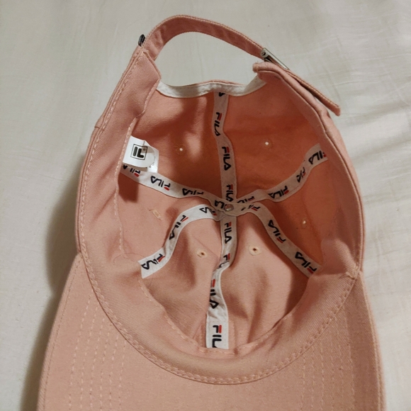 BRAND NEW! Pink FILA Cotton Baseball Dad Hat Cap - Picture 4 of 12